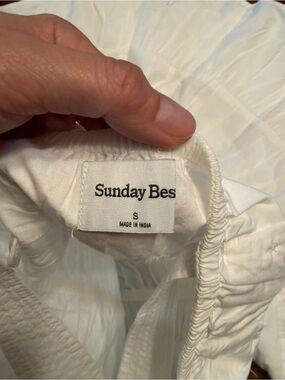 Sunday Best White dress - Elastic Waist Detail